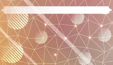 Pattern with abstract line in polygonal pattern with triangles style. For int Illustrazione stock