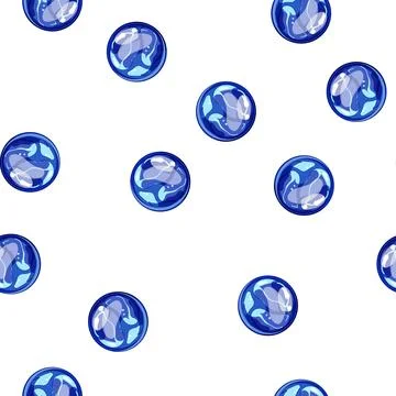 Pattern abstract magic ball sphere cartoon vector Stock Illustration