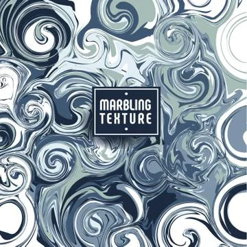 Pattern of abstract marble backgrounds, vector ink texture. Stock Illustration