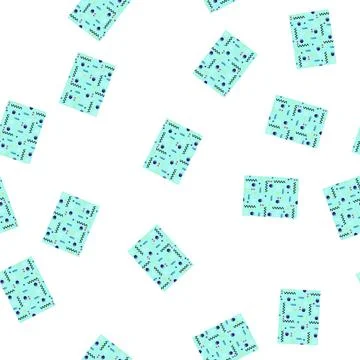 Pattern Abstract memphis style geometric shapes seamless pattern 스톡 일러스트