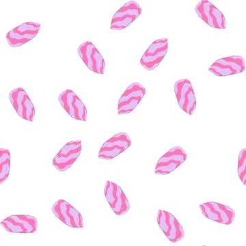 Pattern abstract nail art design with pink purple waves Illustrazione stock