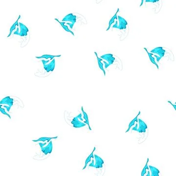 Pattern abstract ocean waves cartoon vector 库存插图