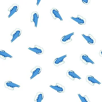 Pattern abstract ocean waves cartoon vector Illustrazione stock