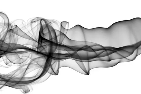 Pattern - abstract puff of smoke over the white background Foto stock