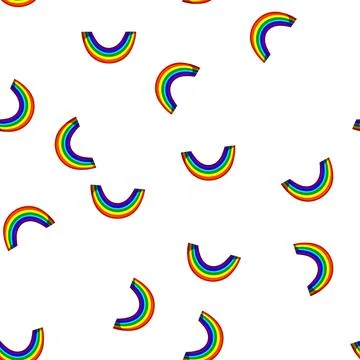 Pattern abstract rainbow cartoon vector Stock Illustration
