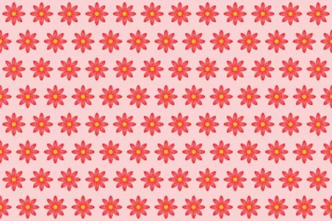 Pattern from abstract red flower, petal with curl Stock Illustration