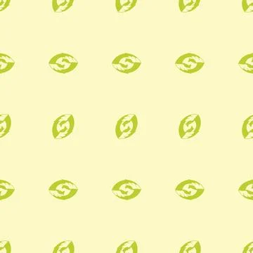 Pattern with abstract seed repeating in rows arranged horizontal and vertic.. Stock Illustration