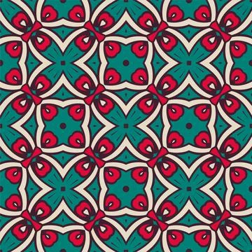Pattern abstract shape colors. Simple seamless ornament background Stock Illustration
