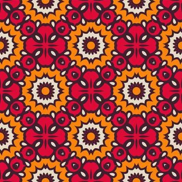 Pattern abstract shape colors. Simple seamless ornament background Stock Illustration