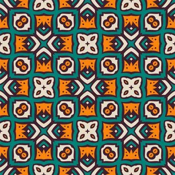 Pattern abstract shape colors. Simple seamless ornament background Illustrazione stock