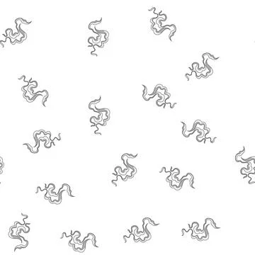 Pattern Abstract smoke puff vector art creating a stylish vapor graphic Stock Illustration