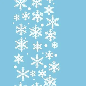 Pattern with abstract snowflakes. Merry Christmas and Happy New Year background. Illustrazione stock
