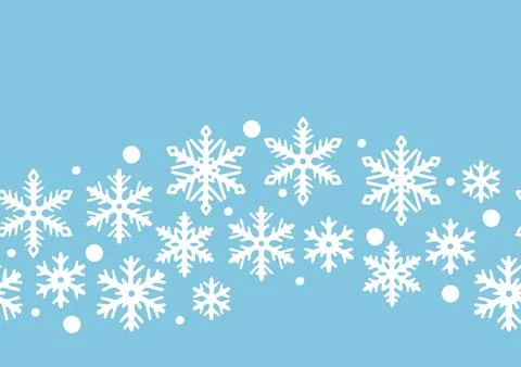 Pattern with abstract snowflakes. Merry Christmas and Happy New Year background. Stock Illustration