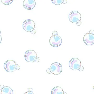 Pattern abstract soap bubbles cartoon vector 스톡 일러스트