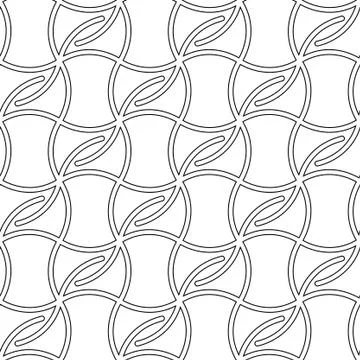 Pattern with abstract white shapes Stock Illustration