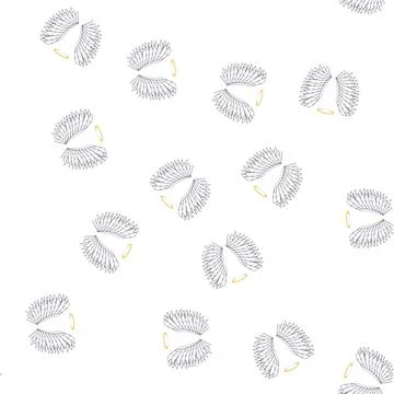 Pattern abstract wing angel cartoon vector 库存插图