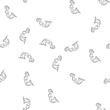 Pattern acceleration speed smoke cloud cartoon vector Stock Illustration