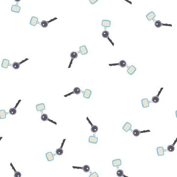 Pattern access door key hotel cartoon vector Stock Illustration