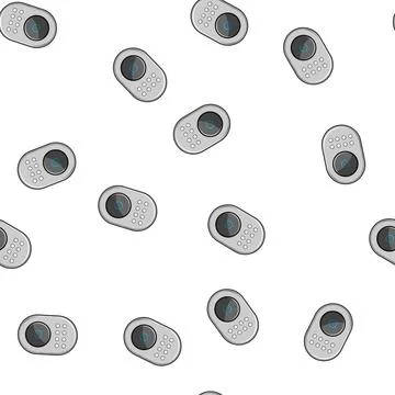 Pattern access facial recognition lock cartoon vector Stock Illustration