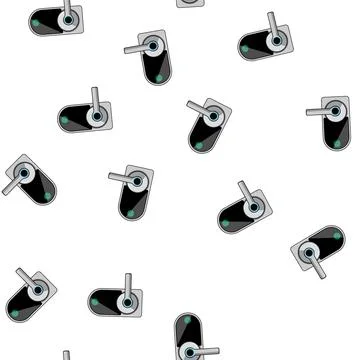Pattern access fingerprint door lock cartoon vector Stockillustratie