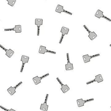 Pattern access key cartoon vector Stock Illustration