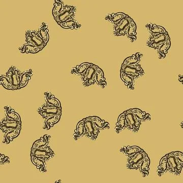 Pattern access keyhole sketch hand drawn Stock Illustration