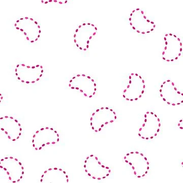 Pattern accessories beads necklace cartoon vector Stock Illustration