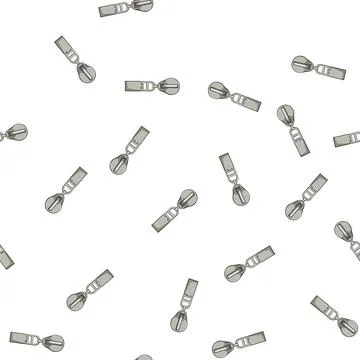 Pattern accessories zipper puller cartoon vector Stock Illustration