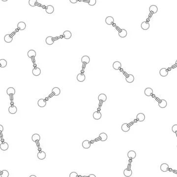 Pattern accessory key ring clip cartoon vector Stock Illustration