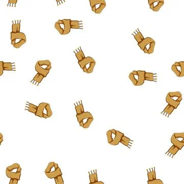 Pattern accessory scarf kid cartoon vector Illustration