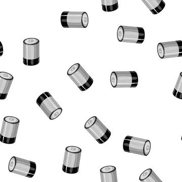 Pattern accumulator battery energy cartoon vector Stock Illustration