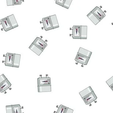 Pattern accuracy gas meter cartoon vector Illustrazione stock