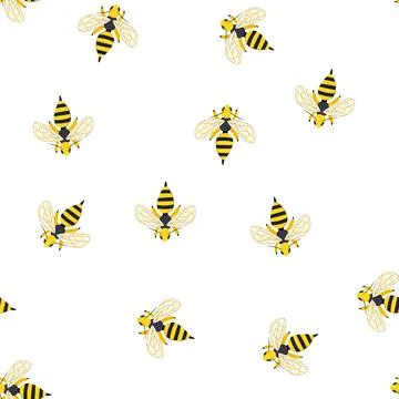 Pattern acrobatics wasp cartoon vector Stock Illustration