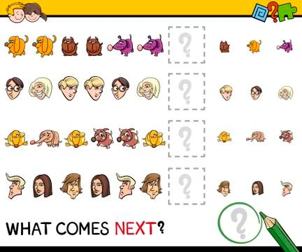 Pattern activity for kids Illustrazione stock