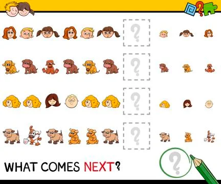 Pattern activity for preschoolers 스톡 일러스트