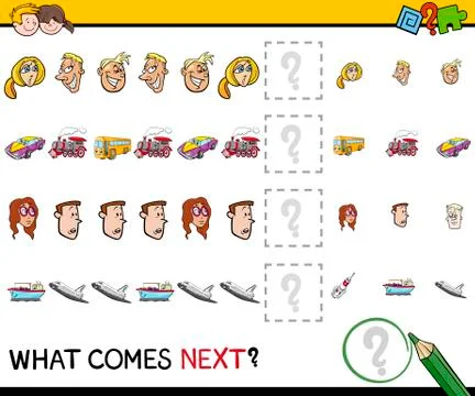 Pattern activity task Illustrazione stock