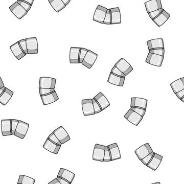 Pattern adapter pipe elbow cartoon vector Stockillustratie