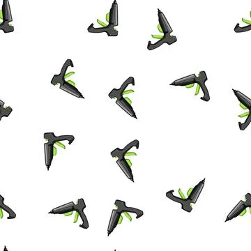 Pattern adhesive glue gun cartoon vector Stock Illustration