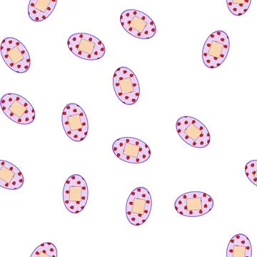 Pattern adhesive kid plaster cartoon vector Ilustración de archivo