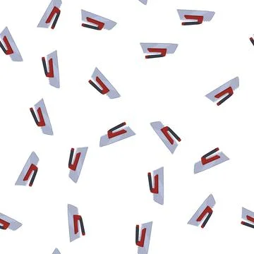 Pattern adhesive notched trowel cartoon vector Illustrazione stock