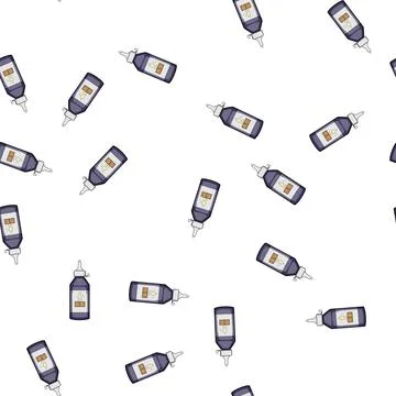 Pattern adhesive wood glue cartoon vector Stock Illustration
