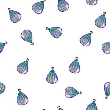 Pattern adventure hot air balloon cartoon vector Illustration