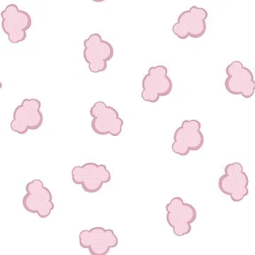 Pattern aesthetic boho cloud cartoon vector 스톡 일러스트