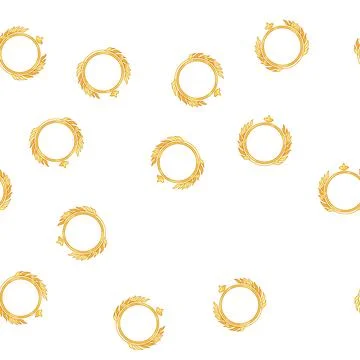 Pattern affluent badge golden luxury cartoon vector Stock Illustration