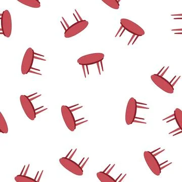 Pattern affordable plastic table cartoon vector Stock Illustration