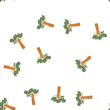 Pattern africa baobab tree cartoon vector Stock-Illustration