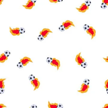 Pattern agility speed soccer ball cartoon vector Stock Illustration