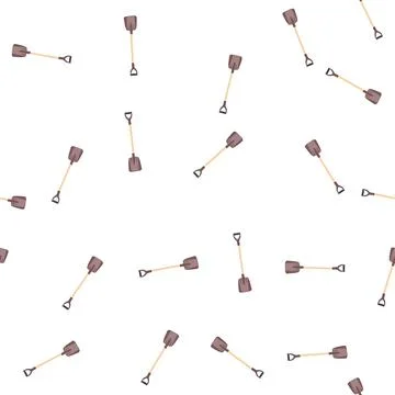 Pattern agriculture shovel cartoon vector Illustrazione stock