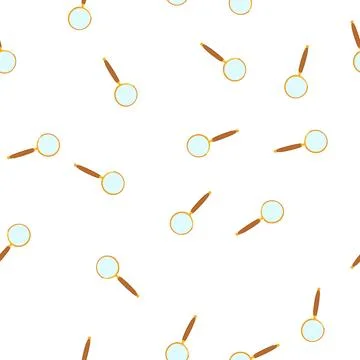 Pattern aid reading magnifier cartoon vector Illustrazione stock