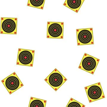 Pattern aim shooting target cartoon vector Stock Illustration